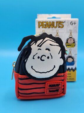 Loungefly Peanuts Gang Mystery Mini Backpack Keychain Charm Linus NEW